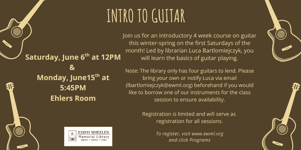 Intro to guitar, 66 & 615 - Banner, social media