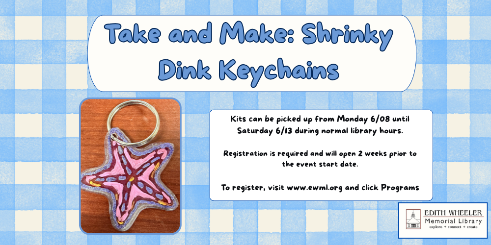 Take and Make Shrinky Dink Keychains Banner (1000 x 500 px)