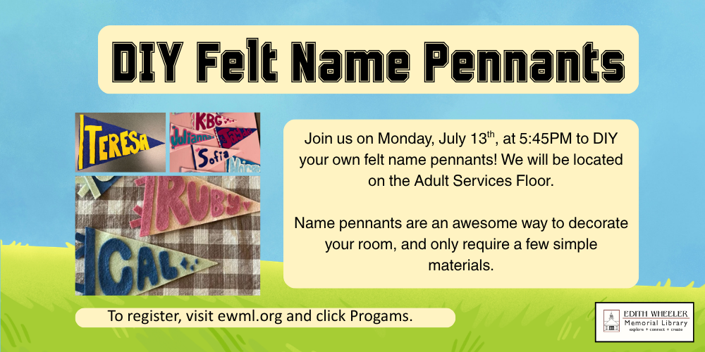 DIY Felt Name Pennant, 716 banner (1000 x 500 px)