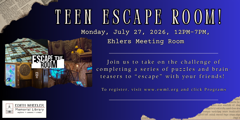 Teen escape room, 727 banner (1000 x 500 px)