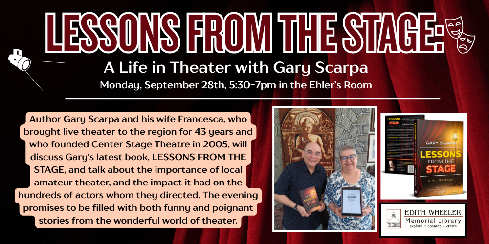 Gary Scarpa Author Talk, 928 - Flyer (1000 x 500 px)