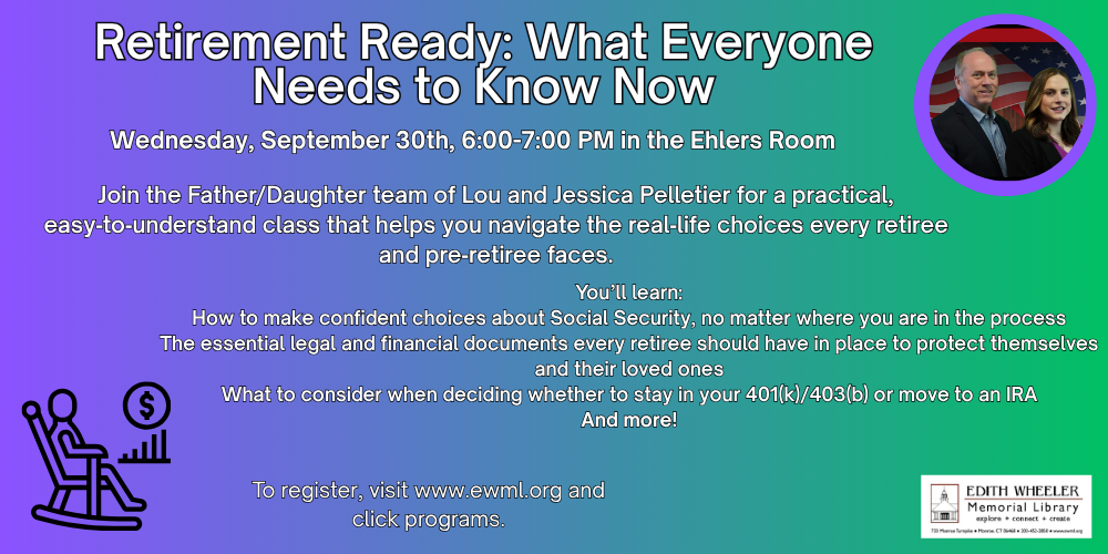 Retirement Ready What Everyone Needs to Know Now, 9-30, Flyer