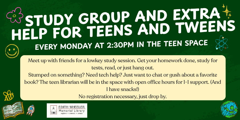 Study Group and Extra Help for Teens and Tweens (1000 x 500 px)