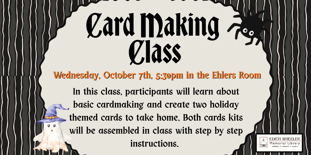 Card Making Class, 10-7 Flyer (1000 x 500 px)