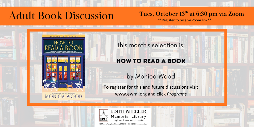 Adult book discussion, How to Read a Book, 10-13 - Banner, Social media